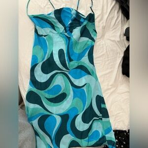 Zara blue dress